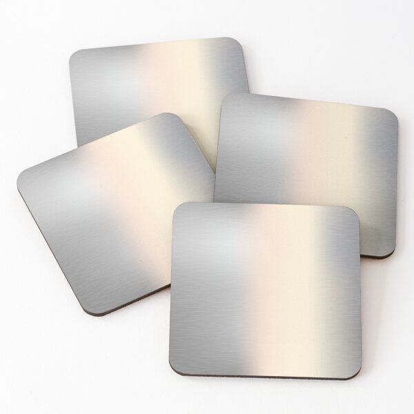 Item preview, Metal, brushed stainless steel, silver gradient texture with reflection designed and sold by CHERRY--SHOP.