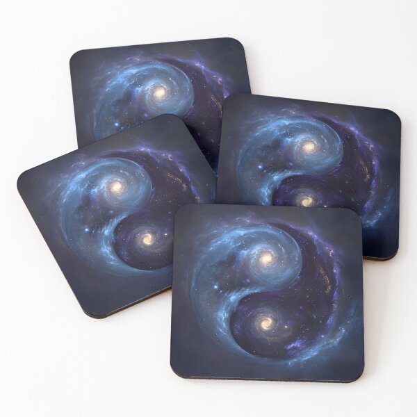 Item preview, Cosmic Yin Yang Galaxy Universe Balance Art designed and sold by MouradStudio.