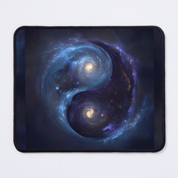 Item preview, Cosmic Yin Yang Galaxy Universe Balance Art designed and sold by MouradStudio.