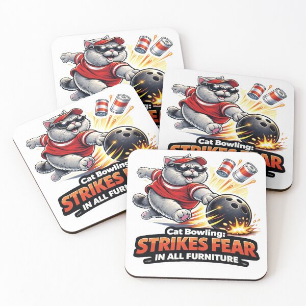 Item preview, Funny Cat Bowling Strikes Fear in All Furniture designed and sold by Gentlestate.