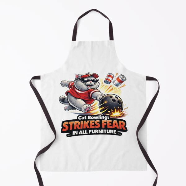 Item preview, Funny Cat Bowling Strikes Fear in All Furniture designed and sold by Gentlestate.
