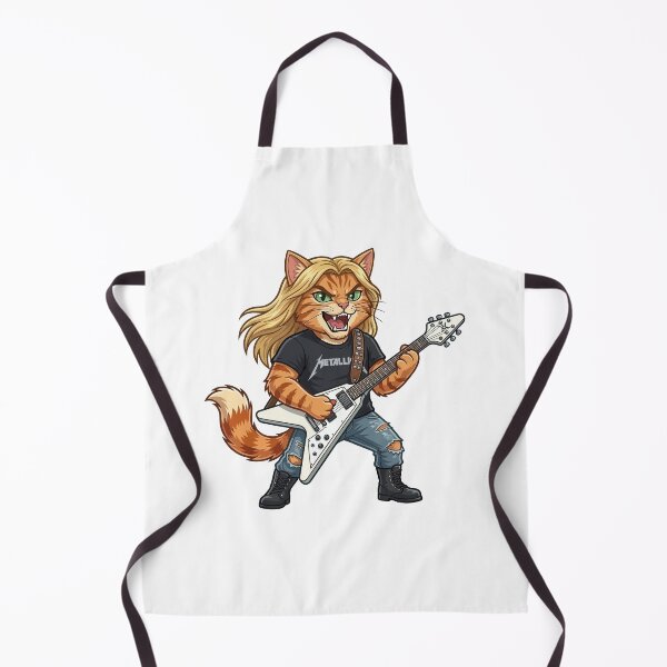 Item preview, Heavy Metal Guitarist Cat - Thrash Metal Legend Tribute designed and sold by henryavincnt.