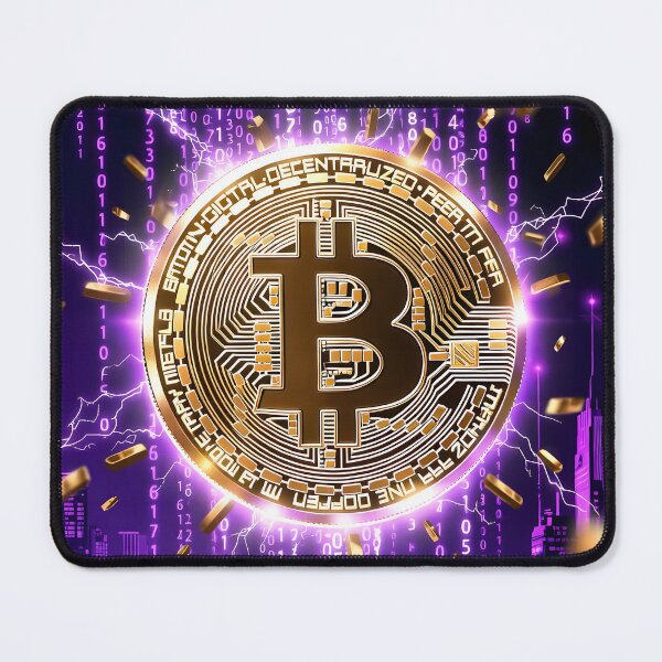 Item preview, Bitcoin Neon Rain designed and sold by Ultraviolet1337.