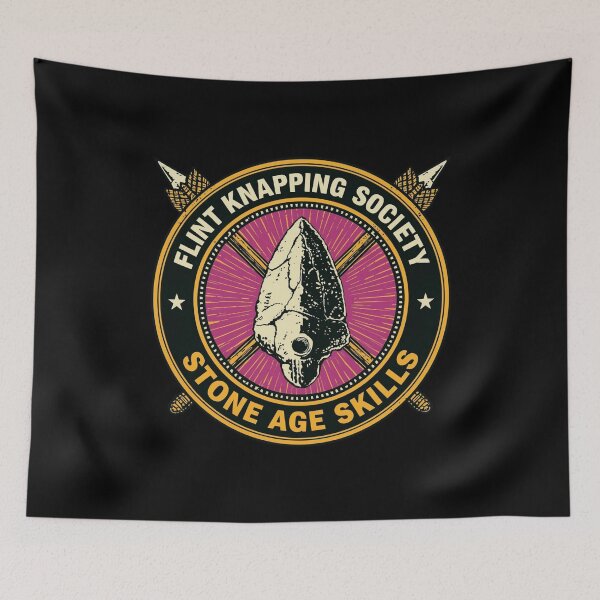 Item preview, Flint Knapping Society – Stone Tool Maker designed and sold by KapiPrint.