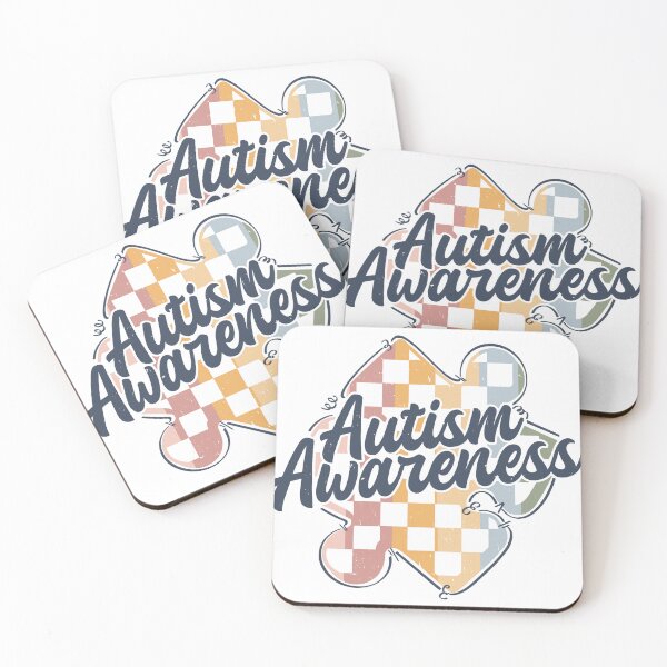 Item preview, Autism Awareness Retro Puzzle Ribbon Design designed and sold by mademouthy.