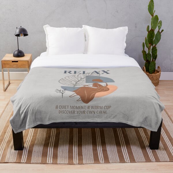Item preview, Relax Minimalist Line Art Woman Aesthetic Boho Calm Self Care Illustration designed and sold by MCV-Designs.