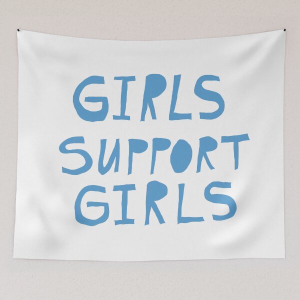 Item preview, Girls Support Girls Typography Quote designed and sold by AnnaVikhrArt.