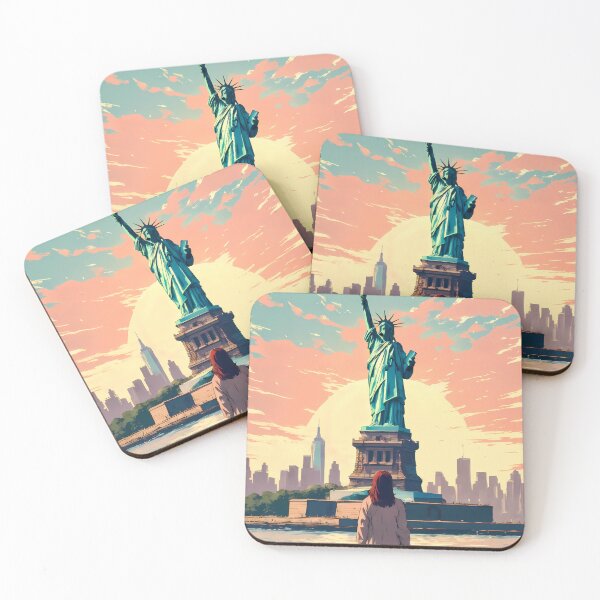 Item preview, New York Dream Journey – Japanese Retro Poster with Anime Girl designed and sold by JacksoonLester.