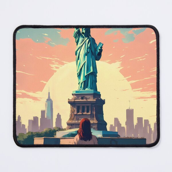 Item preview, New York Dream Journey – Japanese Retro Poster with Anime Girl designed and sold by JacksoonLester.