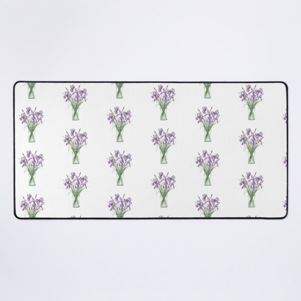Item preview, Purple irises bouquet watercolor designed and sold by uunaa.