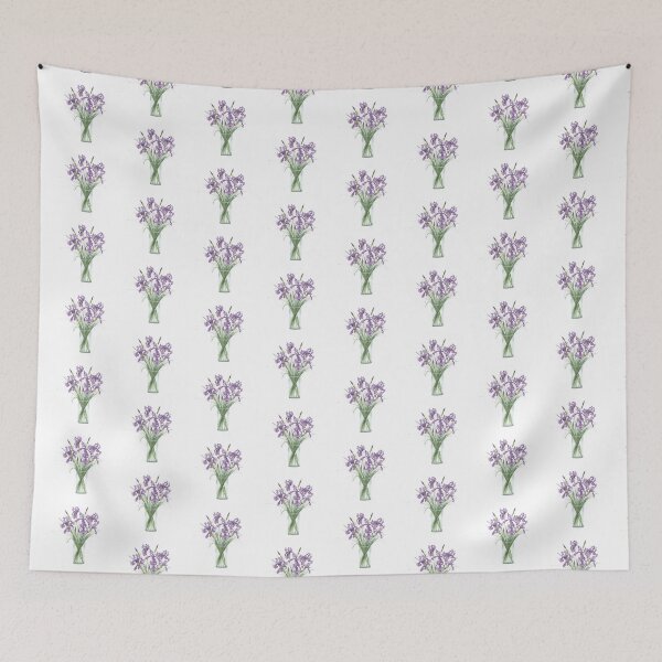 Item preview, Purple irises bouquet watercolor designed and sold by uunaa.