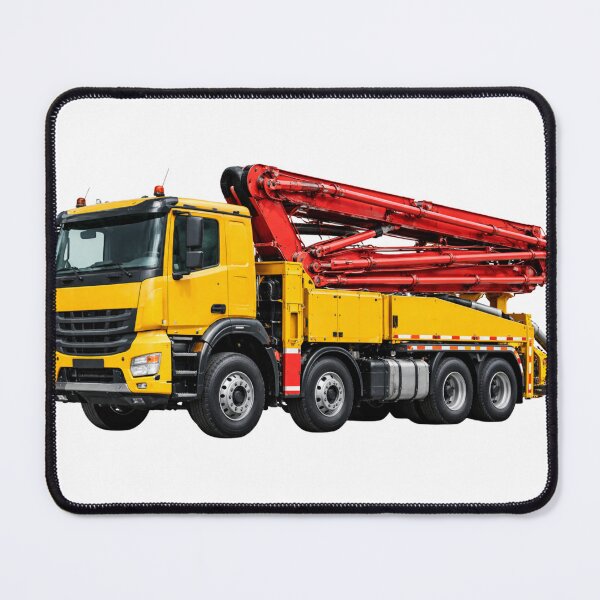 Item preview, Concrete Pump Truck Construction Vehicle Illustration designed and sold by Radekku.