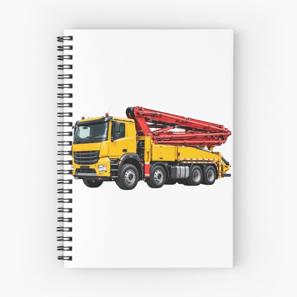Item preview, Concrete Pump Truck Construction Vehicle Illustration designed and sold by Radekku.