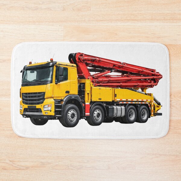 Item preview, Concrete Pump Truck Construction Vehicle Illustration designed and sold by Radekku.