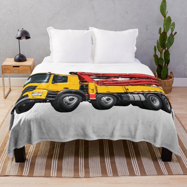 Item preview, Concrete Pump Truck Construction Vehicle Illustration designed and sold by Radekku.
