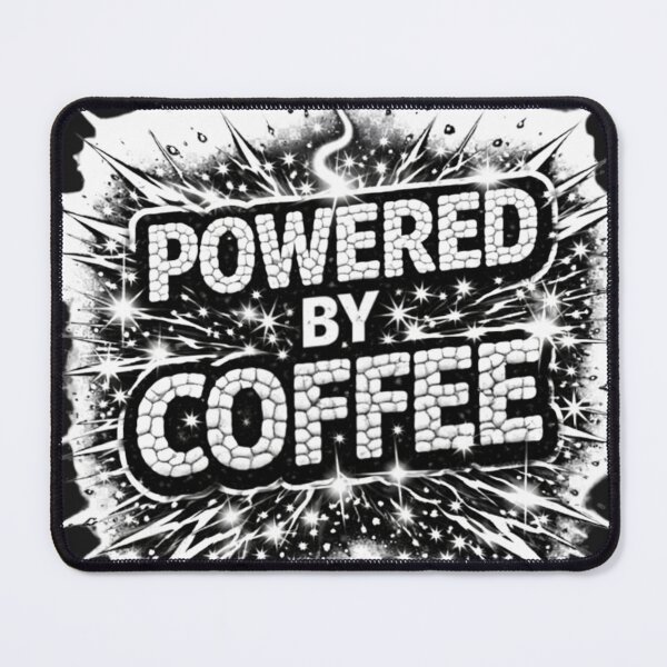 Item preview, POWERED by COFFEE designed and sold by Nika Art Studio.