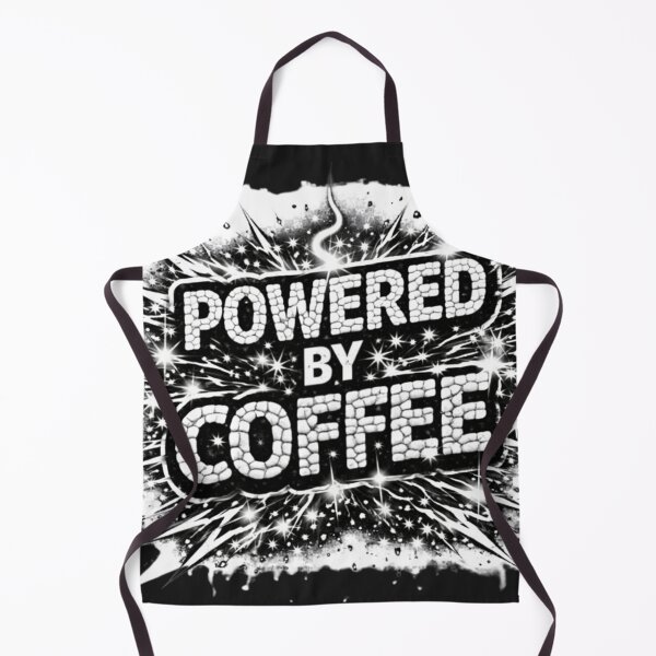 Item preview, POWERED by COFFEE designed and sold by Nika Art Studio.