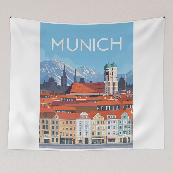Item preview, Munich travel poster  Germany designed and sold by Arctic frame studio.