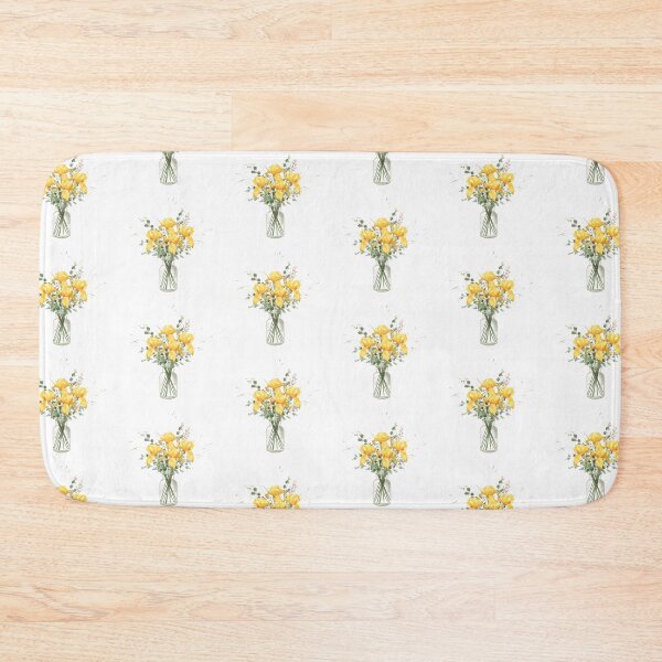 Item preview, Yellow irises bouquet watercolor designed and sold by uunaa.