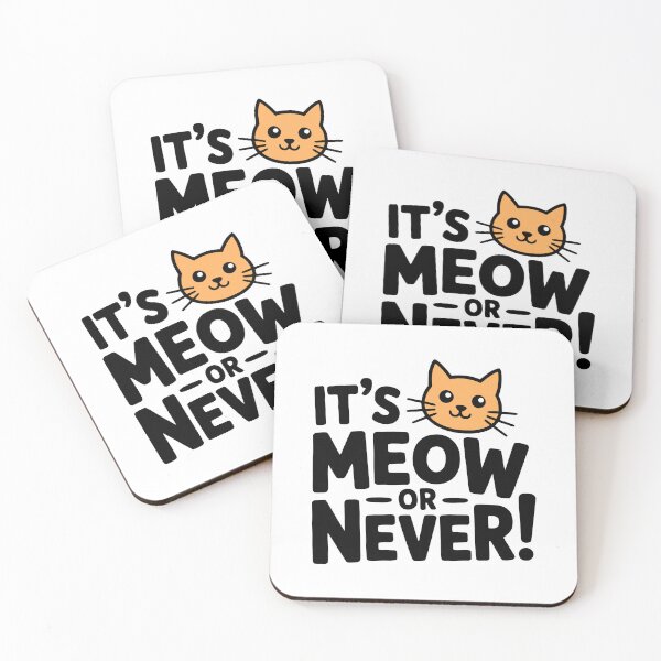 Item preview, It's Meow or Never! Cat Lover T-Shirt – Funny Vintage Slang Cat Meme Apparel designed and sold by PMCreative.