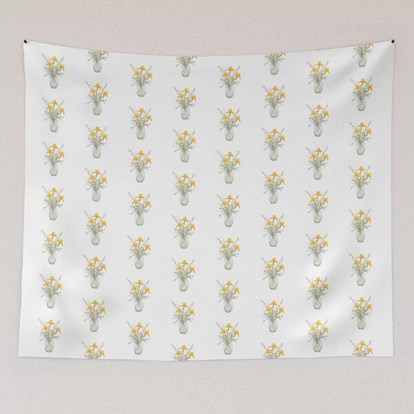 Item preview,  Yellow irises bouquet watercolor designed and sold by uunaa.