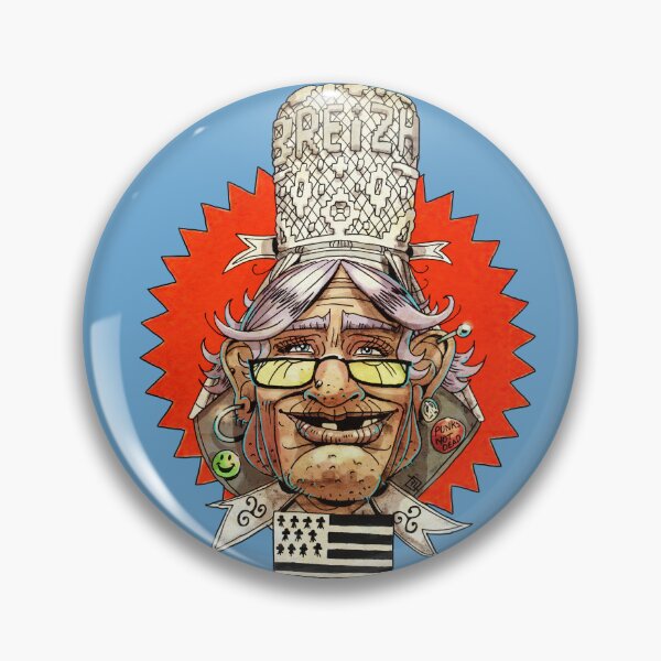 Item preview, Breizh punk - Breton old Punk caricature designed and sold by L'atelier de Grôchat.