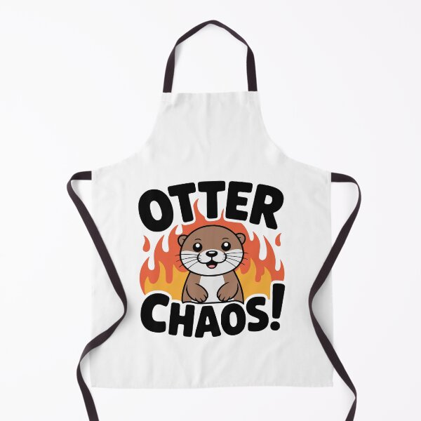 Item preview, OTTER CHAOS! Funny Otter T-Shirt – Playful Animal Pun Apparel designed and sold by PMCreative.