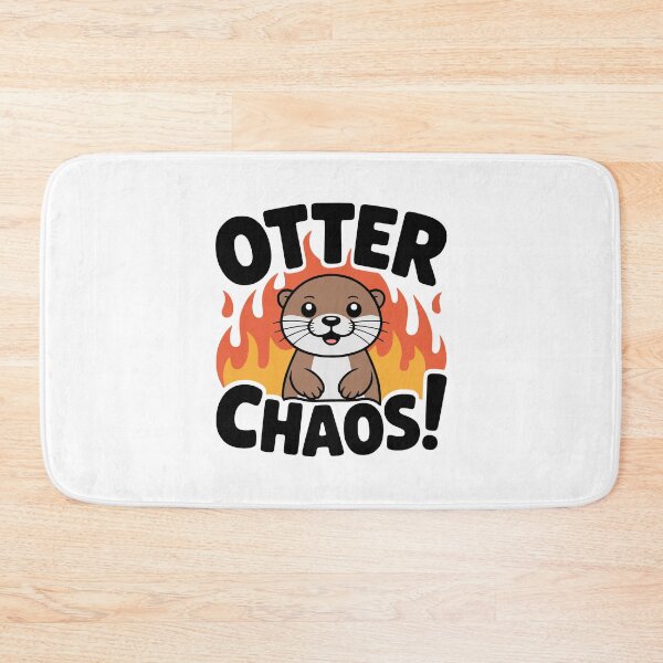 Item preview, OTTER CHAOS! Funny Otter T-Shirt – Playful Animal Pun Apparel designed and sold by PMCreative.