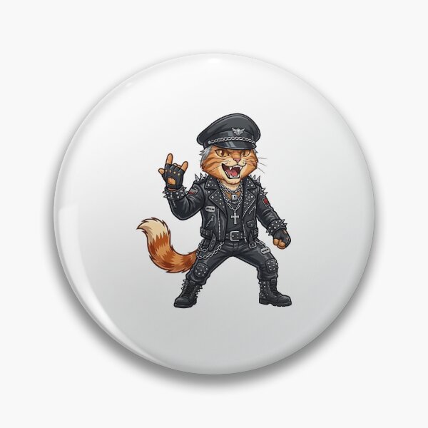 Item preview, Metal God Cat - Heavy Metal Legend Tribute designed and sold by henryavincnt.