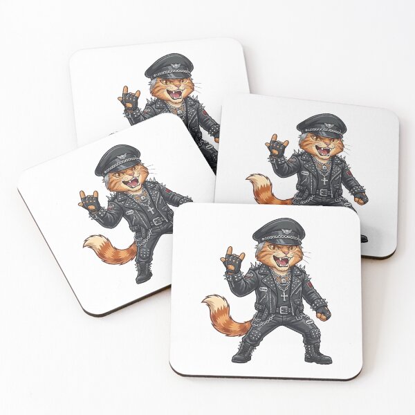 Item preview, Metal God Cat - Heavy Metal Legend Tribute designed and sold by henryavincnt.