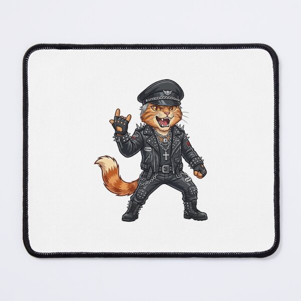 Item preview, Metal God Cat - Heavy Metal Legend Tribute designed and sold by henryavincnt.
