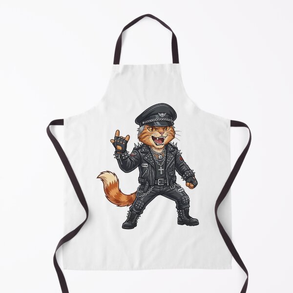 Item preview, Metal God Cat - Heavy Metal Legend Tribute designed and sold by henryavincnt.