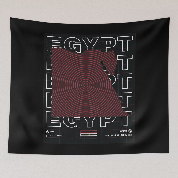 Item preview, Egypt Minimal Map designed and sold by Atlas-Array.
