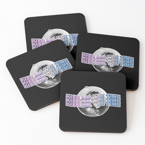 Item preview, Kiss All The Time Retro Disco Ball Typography designed and sold by mauraurus.