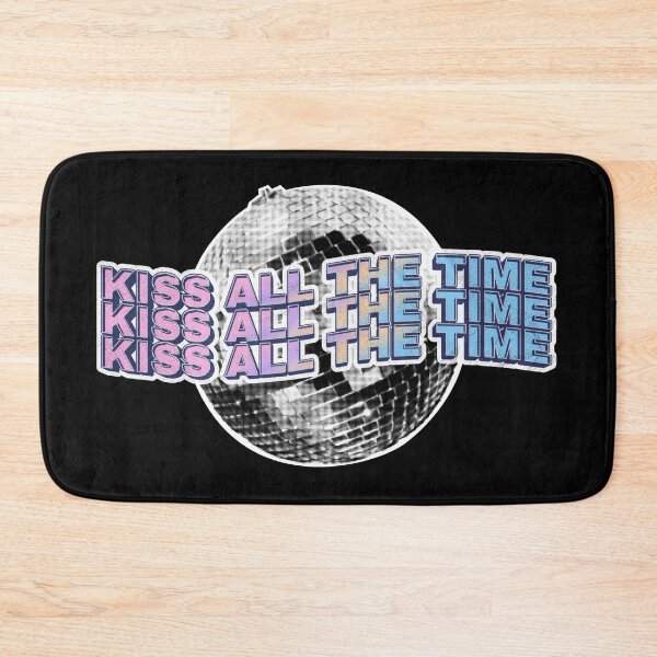 Item preview, Kiss All The Time Retro Disco Ball Typography designed and sold by mauraurus.
