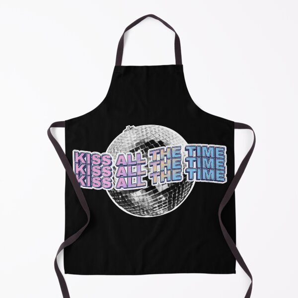 Item preview, Kiss All The Time Retro Disco Ball Typography designed and sold by mauraurus.