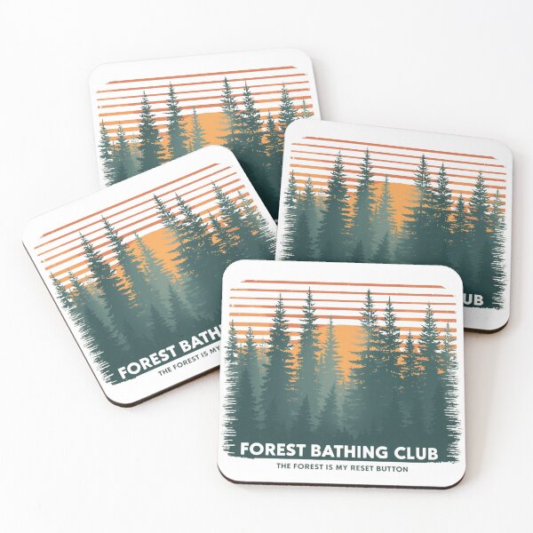 Item preview, Forest Bathing Club – Nature Therapy Society designed and sold by KapiPrint.