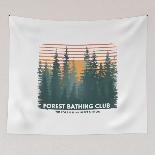 Item preview, Forest Bathing Club – Nature Therapy Society designed and sold by KapiPrint.