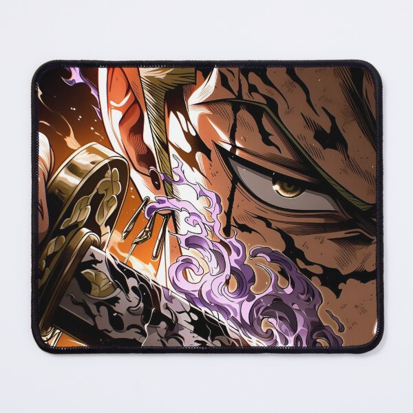 Item preview, Zoro - Blazing Blade Warrior – Dark Anime Swordsman with Fiery Katana Close-Up designed and sold by Dyan4.