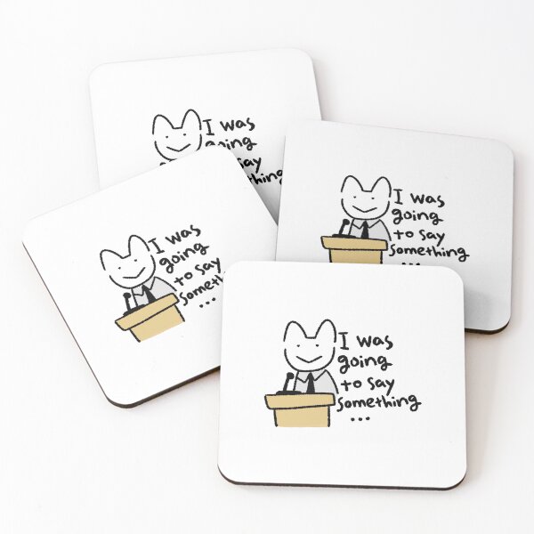Item preview, I Was Going to Say Something… – Goofy White Cat Sticker | Cute Funny Kawaii Cat for Journaling & Planners designed and sold by lazydayz16.