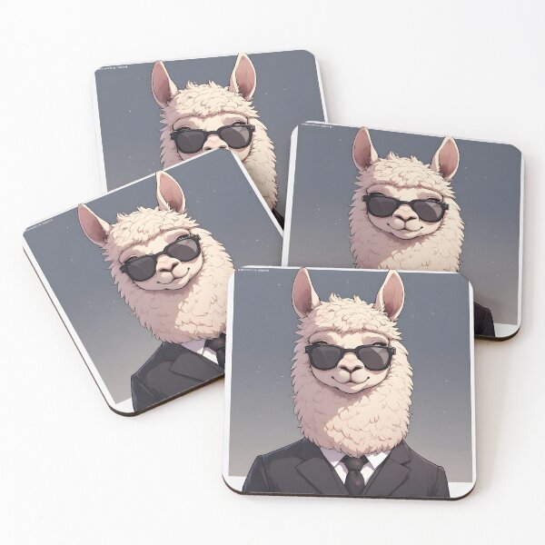 Item preview, Cool Llama in Suit with Sunglasses Funny Stylish Animal Art designed and sold by Karolina’s Cozy Creations.