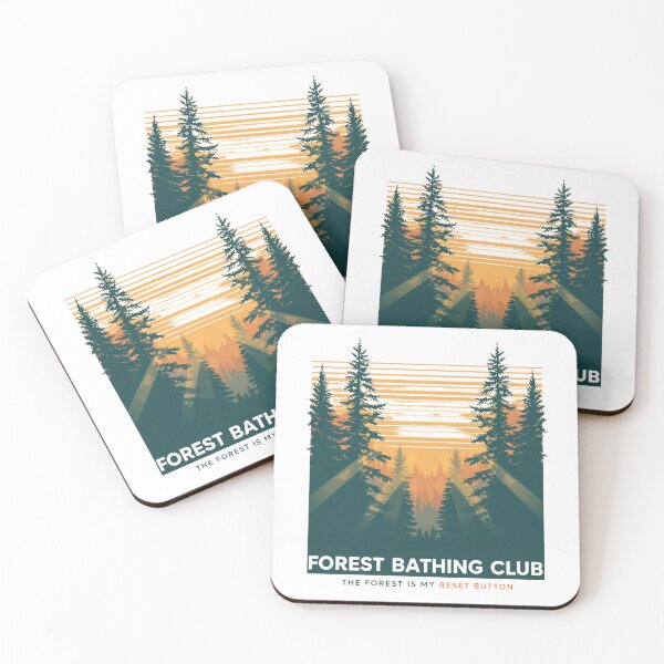 Item preview, Forest Bathing Club – Nature Therapy Society designed and sold by KapiPrint.
