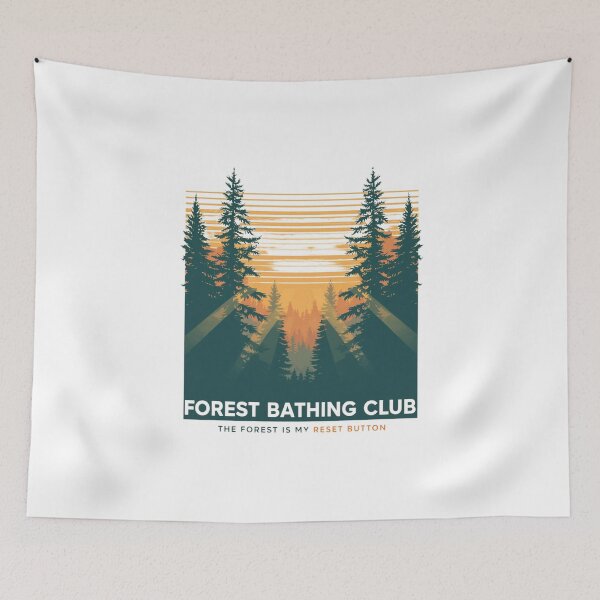 Item preview, Forest Bathing Club – Nature Therapy Society designed and sold by KapiPrint.