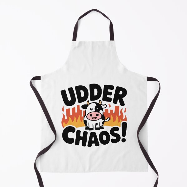 Item preview, UDDER CHAOS! Funny Cow T-Shirt – Hilarious Farm Animal Pun, Udder Mayhem Graphic designed and sold by PMCreative.