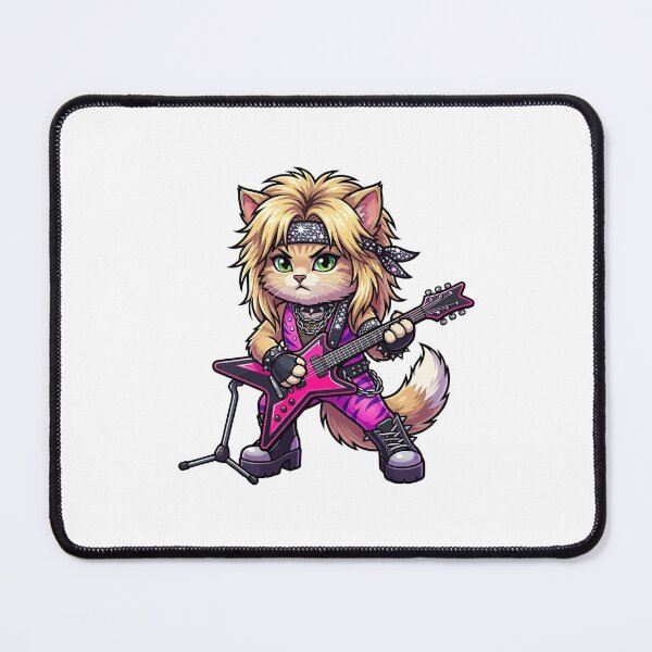 Item preview, Poison Glam Rock Cat - Hair Metal Legend Look designed and sold by henryavincnt.