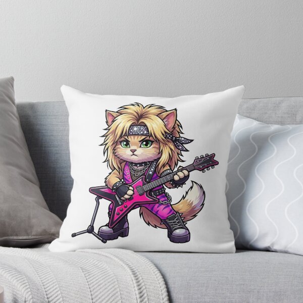Item preview, Poison Glam Rock Cat - Hair Metal Legend Look designed and sold by henryavincnt.