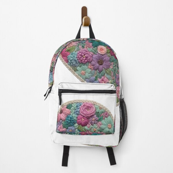 Item preview, Faux Embroidery Floral Heart – Decorative Botanical Stitch Design designed and sold by EVESTUDIOART.