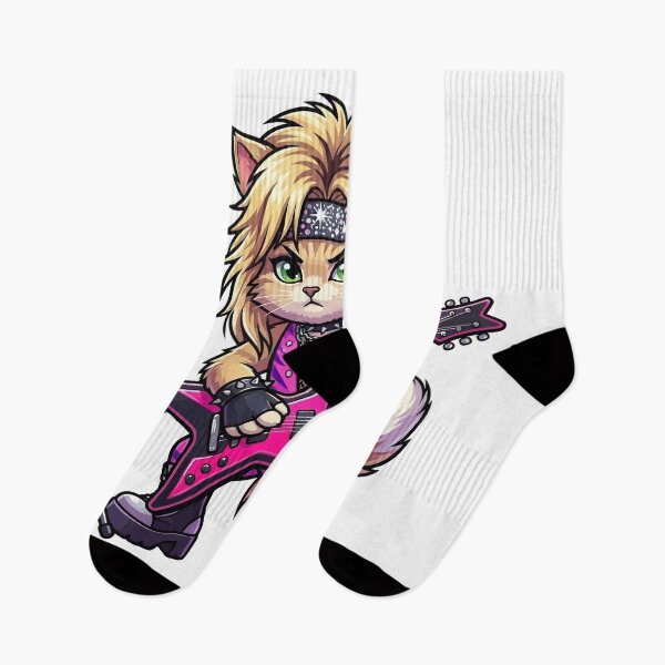 Item preview, Poison Glam Rock Cat - Hair Metal Legend Look designed and sold by henryavincnt.