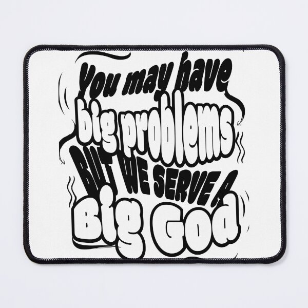 Item preview, Big God, Bigger Faith Quote designed and sold by Tsugraf Designs.