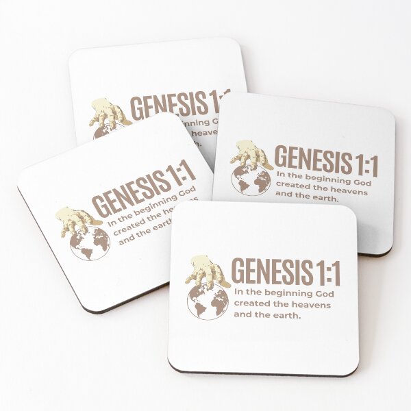 Item preview, Genesis 1:1 – In the Beginning God Created Christian Design designed and sold by MoriaStore.